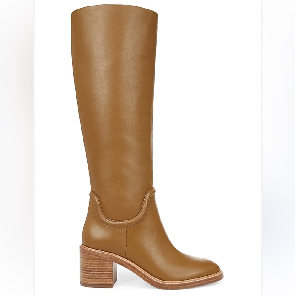 New Vince Fabian Leather Knee High Boots
